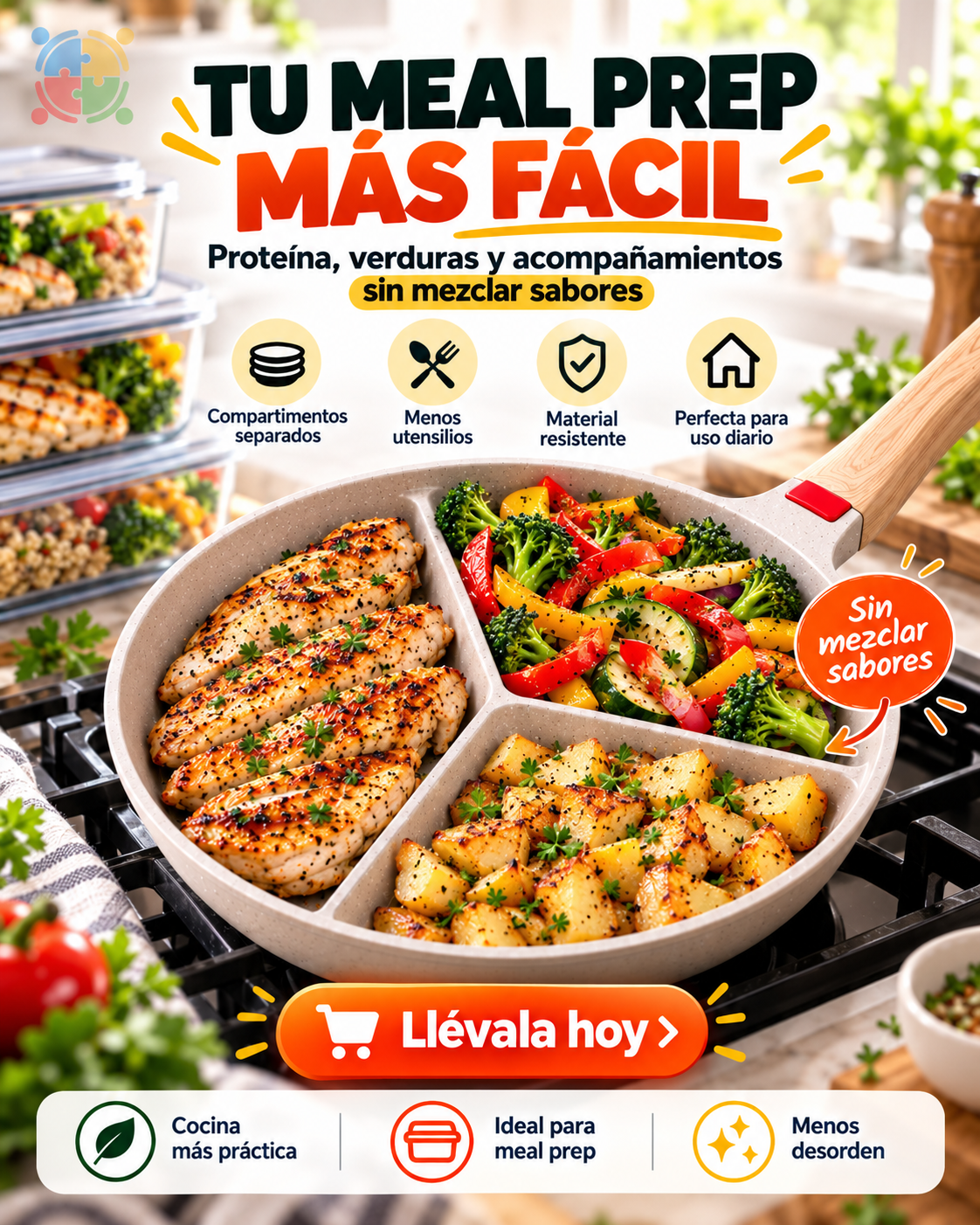 SARTEN MULTIFUNCIONAL 3 EN 1