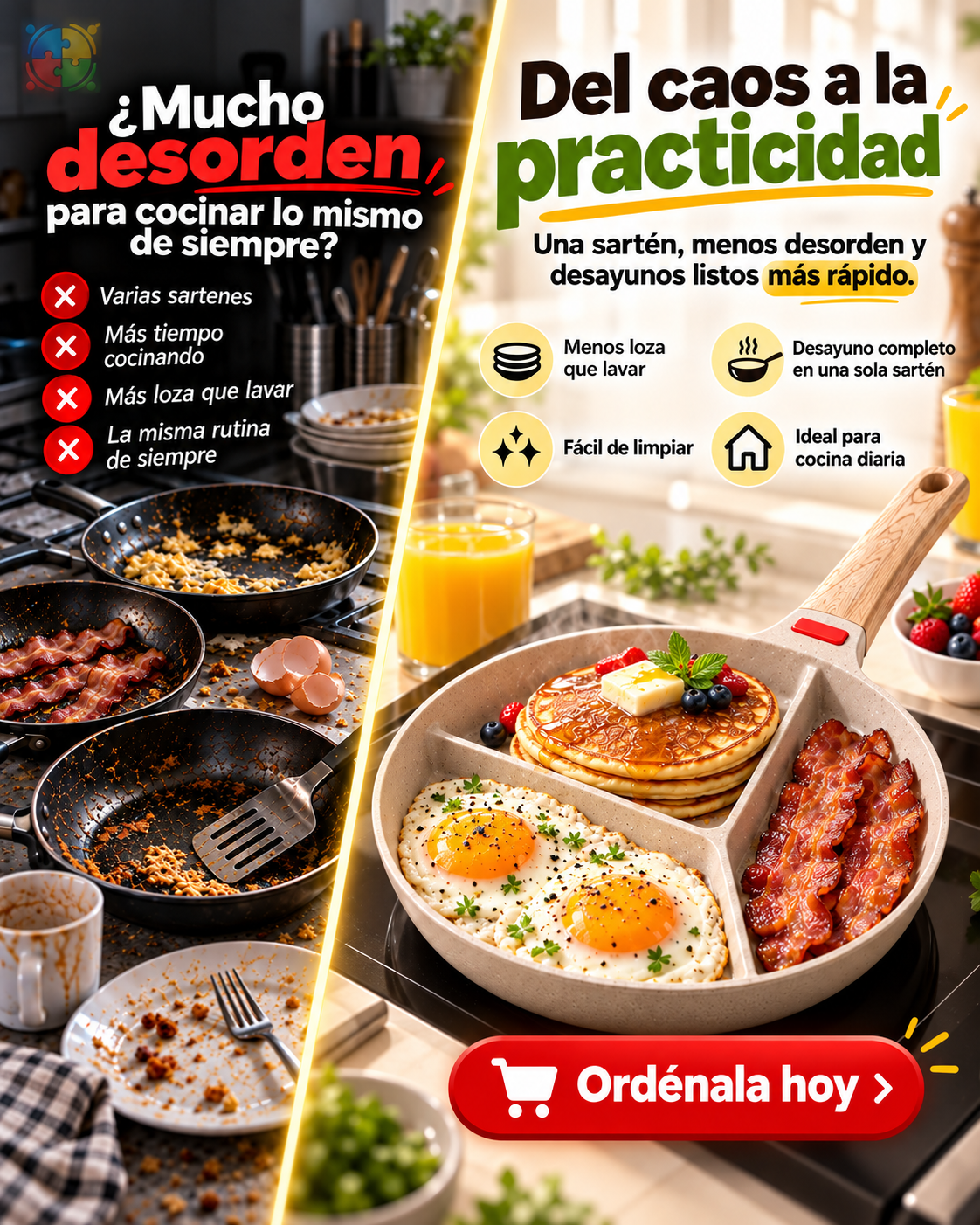 SARTEN MULTIFUNCIONAL 3 EN 1