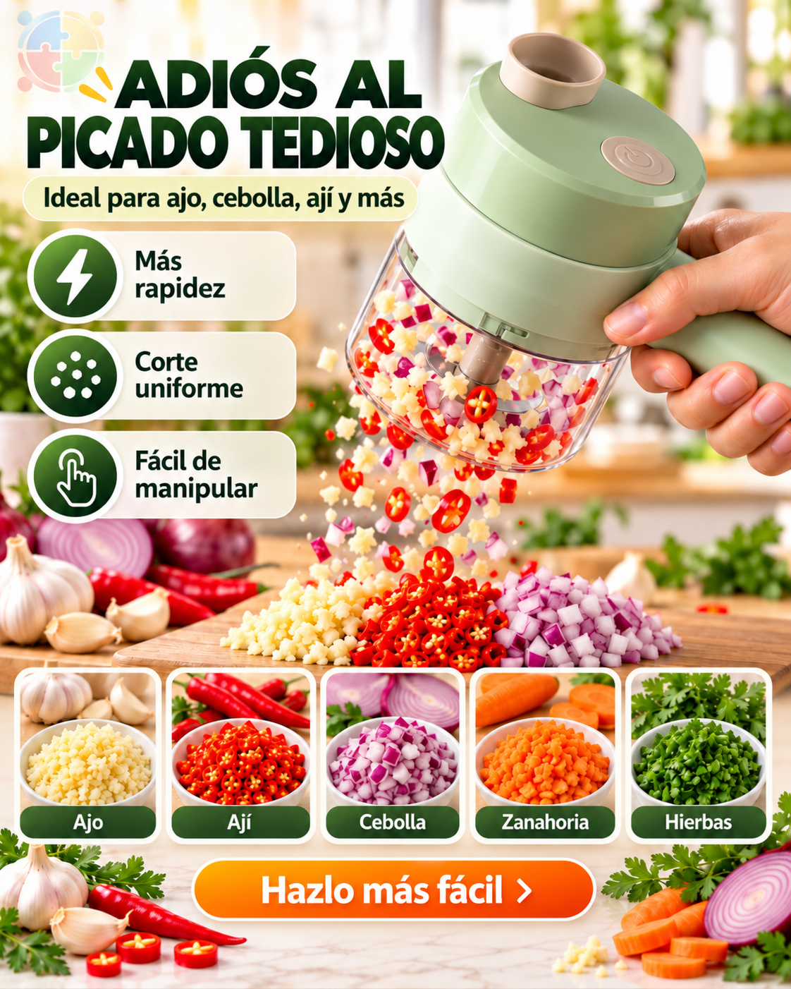 CORTADOR DE VERDURAS ELÉCTRICO