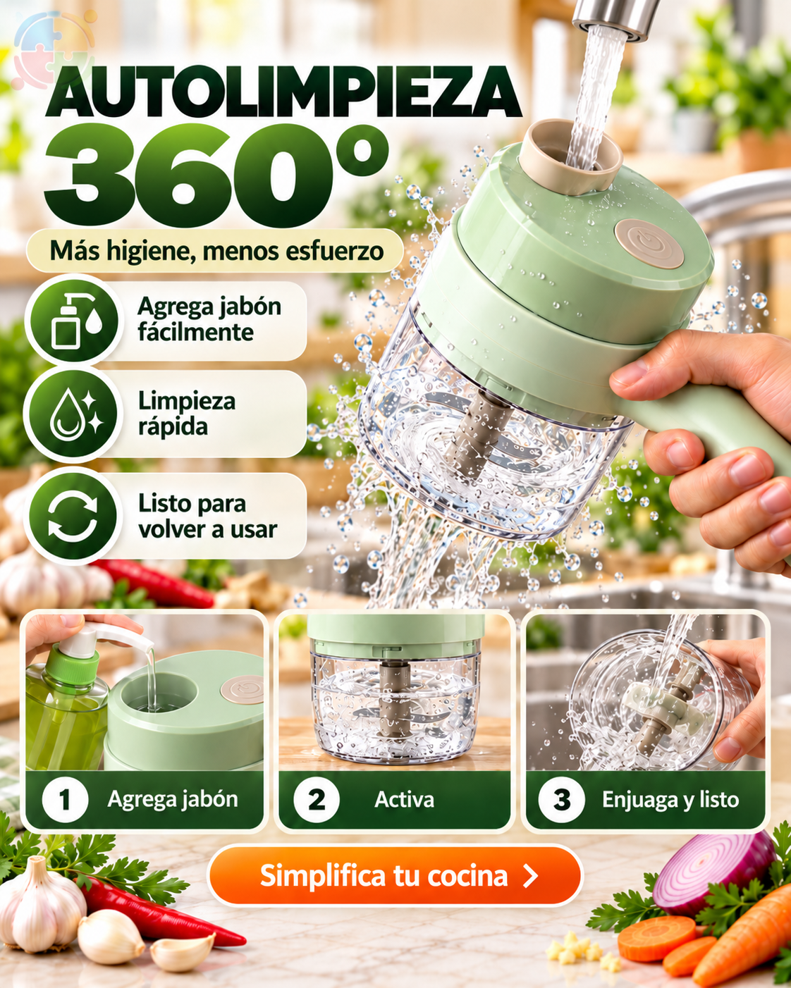 CORTADOR DE VERDURAS ELÉCTRICO