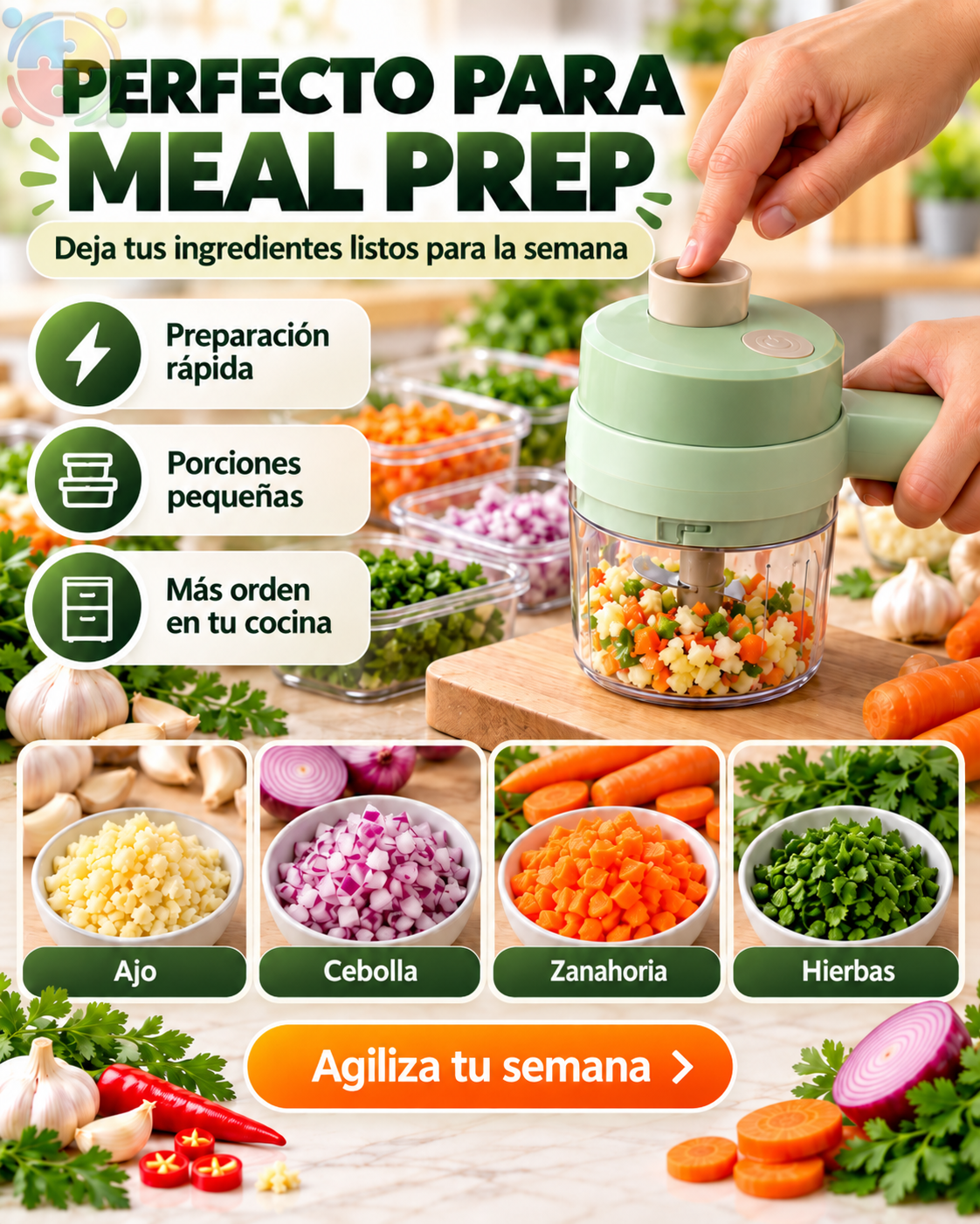 CORTADOR DE VERDURAS ELÉCTRICO