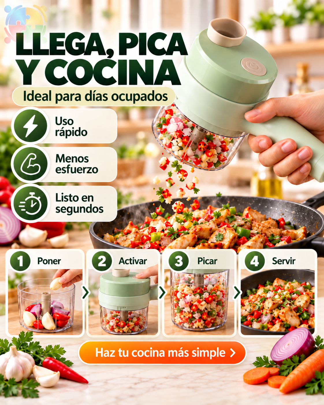 CORTADOR DE VERDURAS ELÉCTRICO